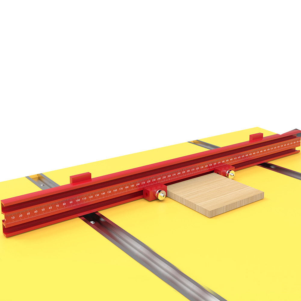 600mm Aluminum Alloy Woodworking Guide Rail Fence Table Saw Cutting Slotting Track Parallel Guide System