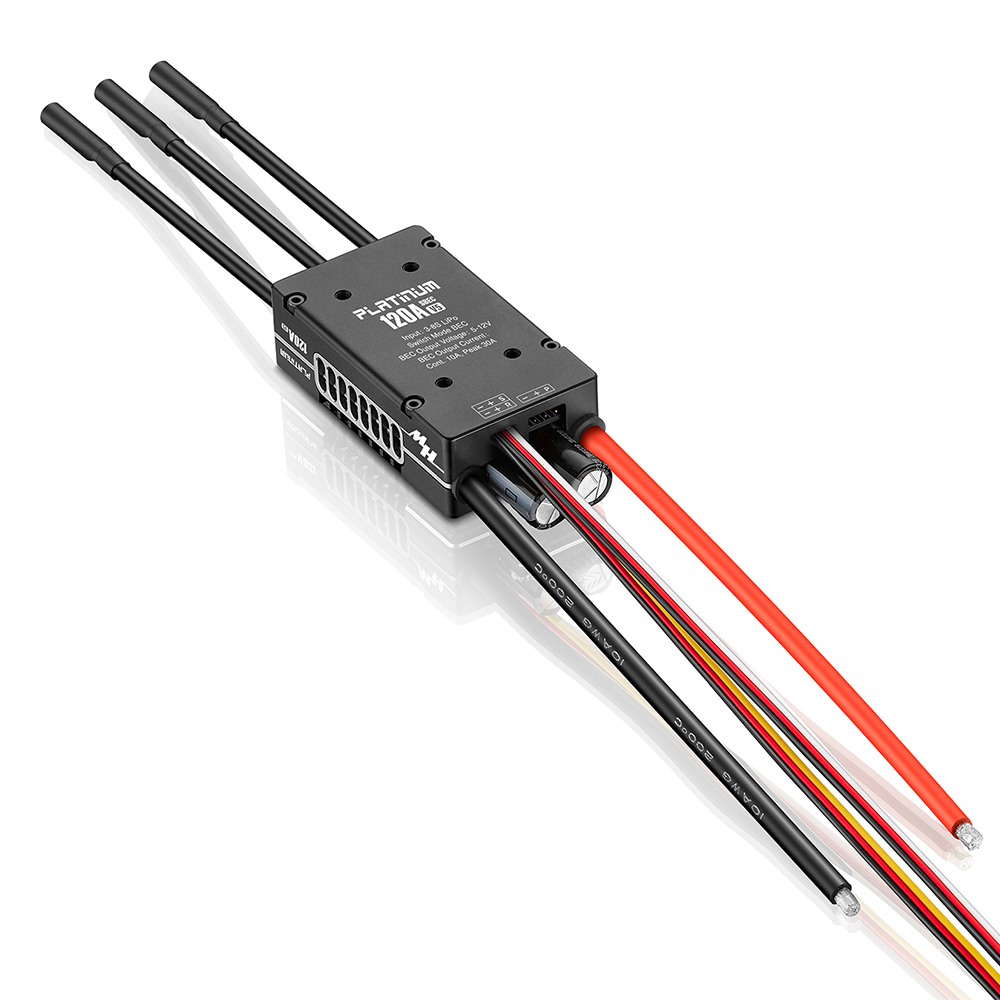 Hobbywing Platinum 120A V5 VBar Telemetry Ready Brushless ESC for Helicopter