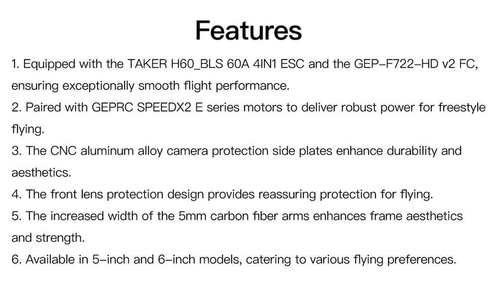 GEPRC Vapor X5 230mm 5 Inch 6S GPS Freestyle RC FPV Racing Drone PNP BNF with DJI O3 Digital Air Unit / Runcam Link WASP