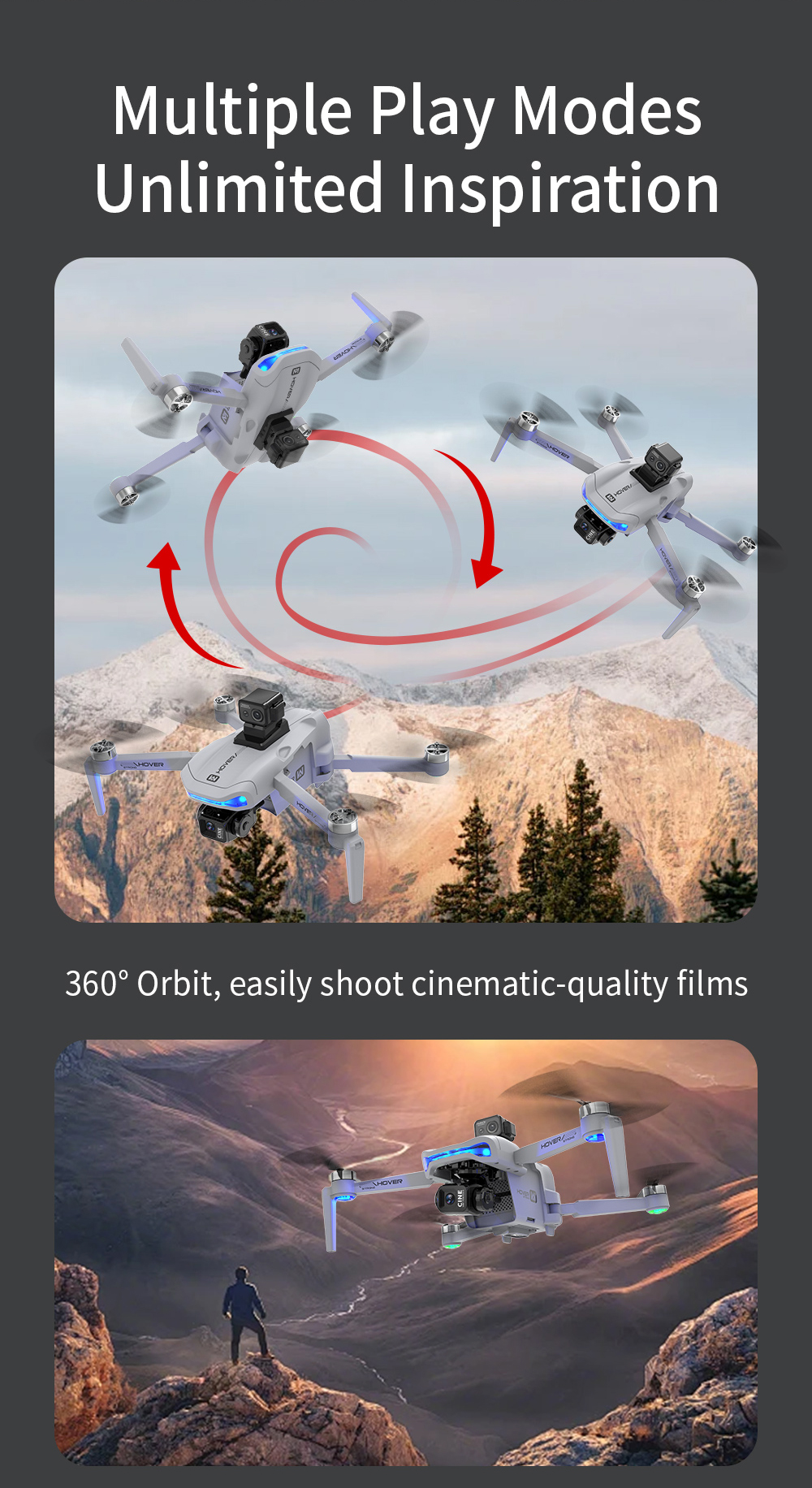 JJRC X40 PRO GPS 5G Digital FPV with 5.6inch LCD Screen Controller 1080P HD Dual Camera 3-Axis EIS Gimbal 360° Obstacle Avoidance 248g Brushless Foldable RC Drone Quadcopter RTF