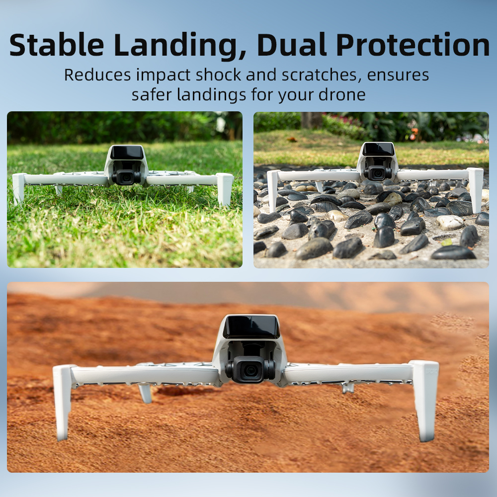BRDRC Extended Heightening Landing Gear Legs Protector Support for DJI FLIP RC Drone Quadcopter