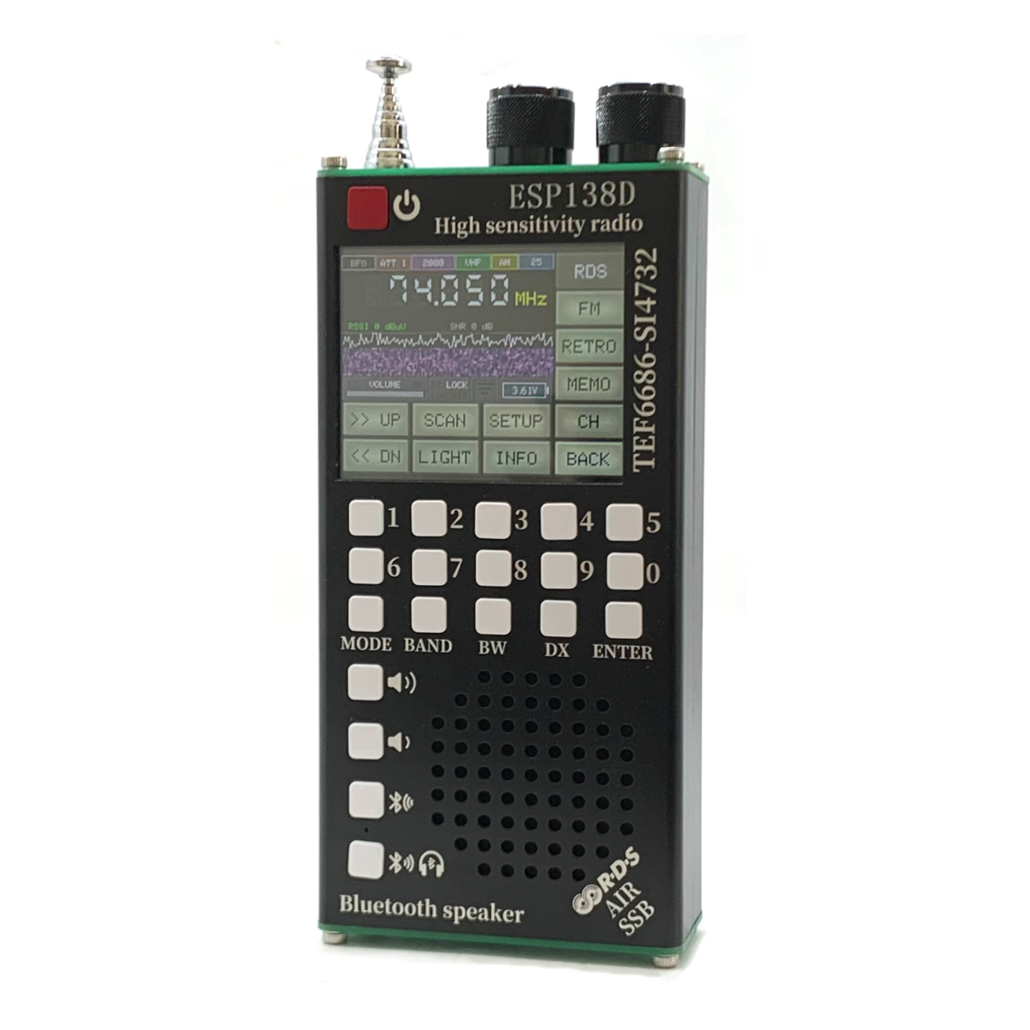 希少 FMオートスキャンラジオ NCC-1701-E ESP138D ESP32 H-RADIO SI4732 フルバンド FM AM SSB 航空バンド