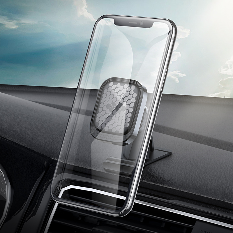 HOCO S47 Magnetic Car Phone Holder Center Console Bracket 360° Rotary Mount Stand for iPhone 13 14 14Pro for Huawei Mate50 for Samsung Galaxy S23 for Oppo Reno9