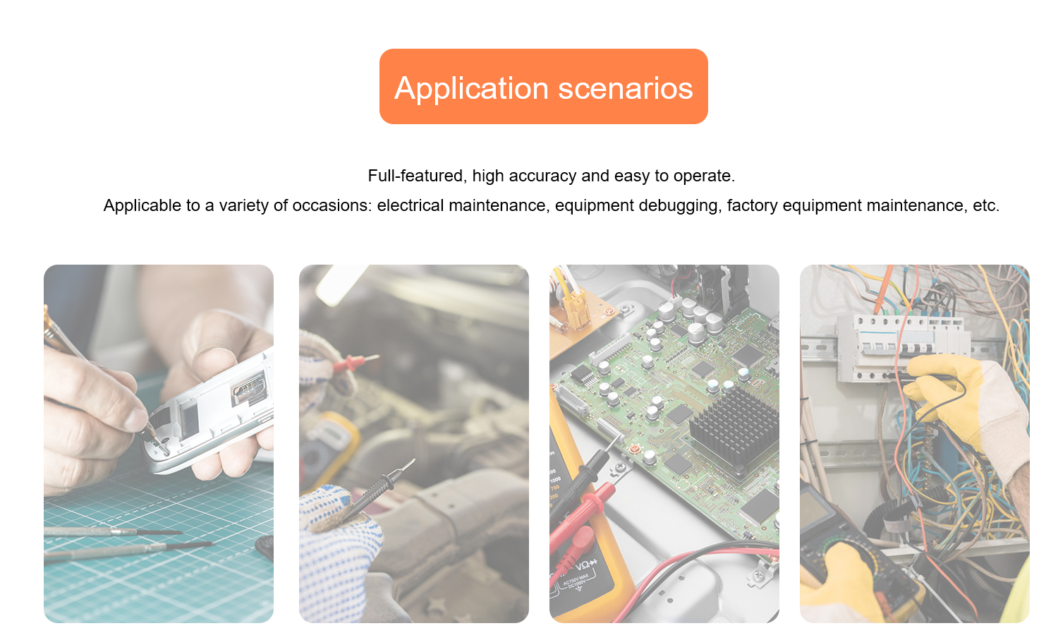 Kaemeasu KM-DM02S Digital Multimeter with Voice Broadcast True RMS Measurement Non-Contact Voltage Detection High Precision Auto-Ranging Multimeter for Electrical Troubleshooting