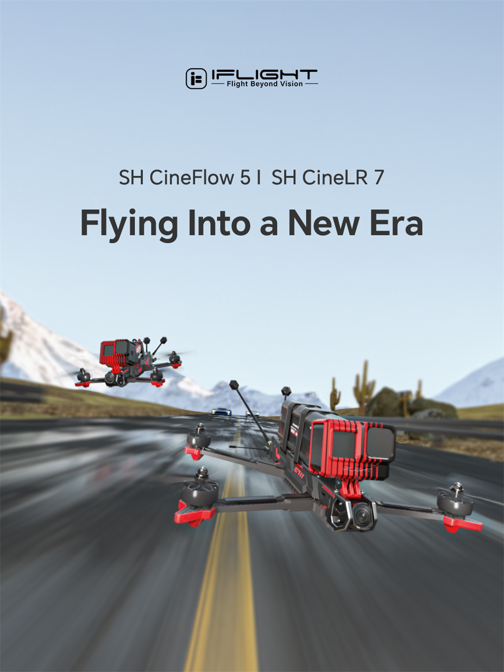 iFlight SH CineFlow 5 O4 Pro F7 6S 5 Inch FPV Racing Drone PNP BNF NO VTX NO Camera with M10 GPS 55A ESC Digital HD System