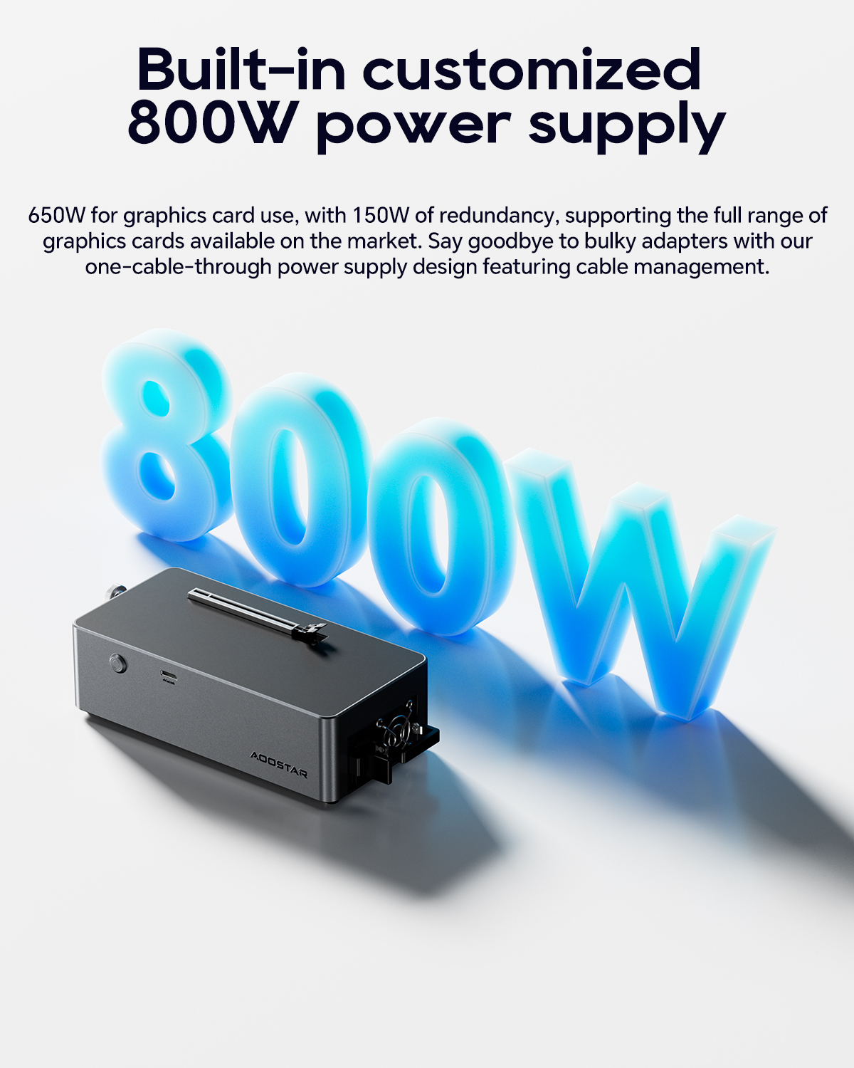 Venda Dock AG01 EGPU da AOOSTAR com porta OCulink PCIE4.0×4 para