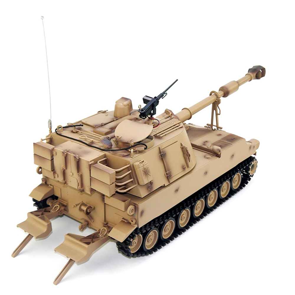 Tongde Model M2109 M109A2 1/16 2.4G RC Tank Loud Speaker Battle Shooting RC Car Vehicle Models RTR Toys