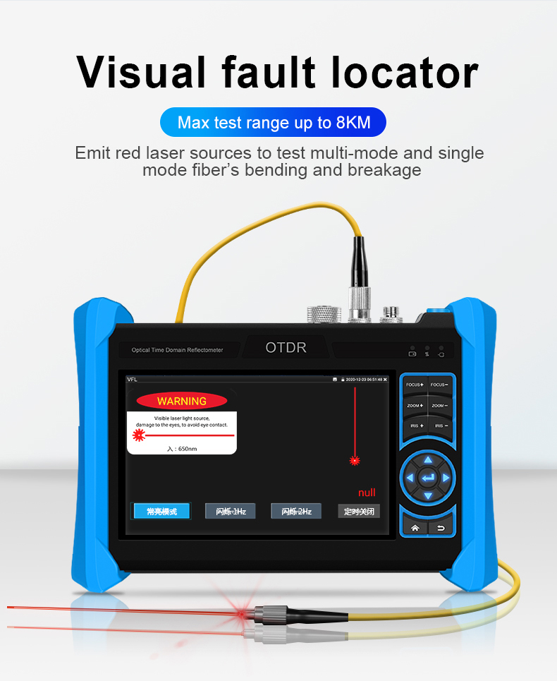 NetMaster MT6810 OTDR Network Coaxial Cable Tester with Fiber Optic Fault Locator Efficiently Locate Cable Breaks and Obstructions
