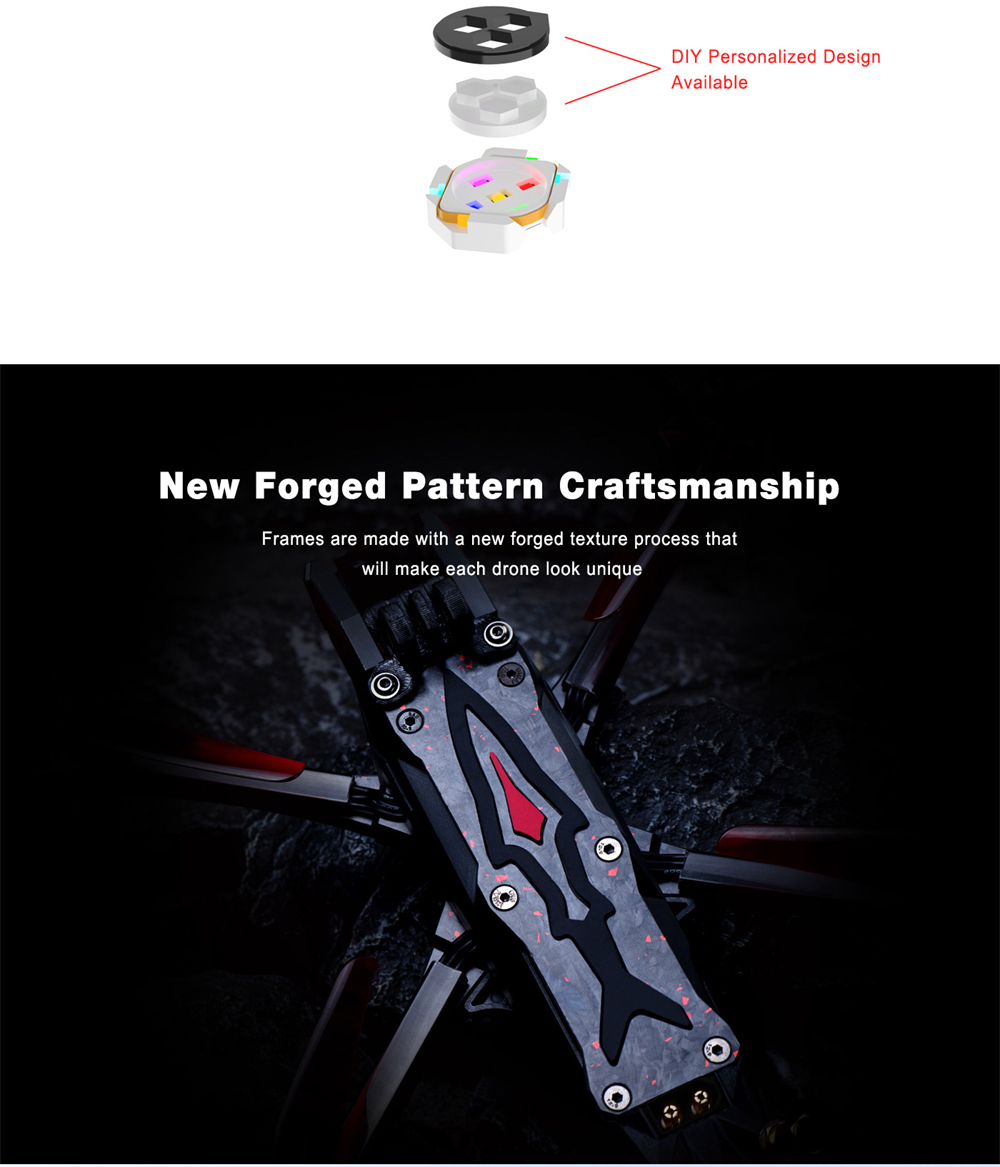 Axisflying MANTA 5 PRO DC / Squashed X 5 Inch 6S High performance 34 LED RC FPV Racing Drone With GPS DJI O4 Pro Digital System
