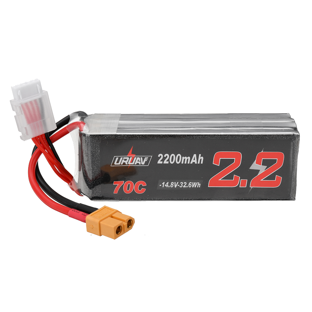 URUAV 14.8V 2200mAh 70C LiPo Battery XT60 Plug for RC Drone