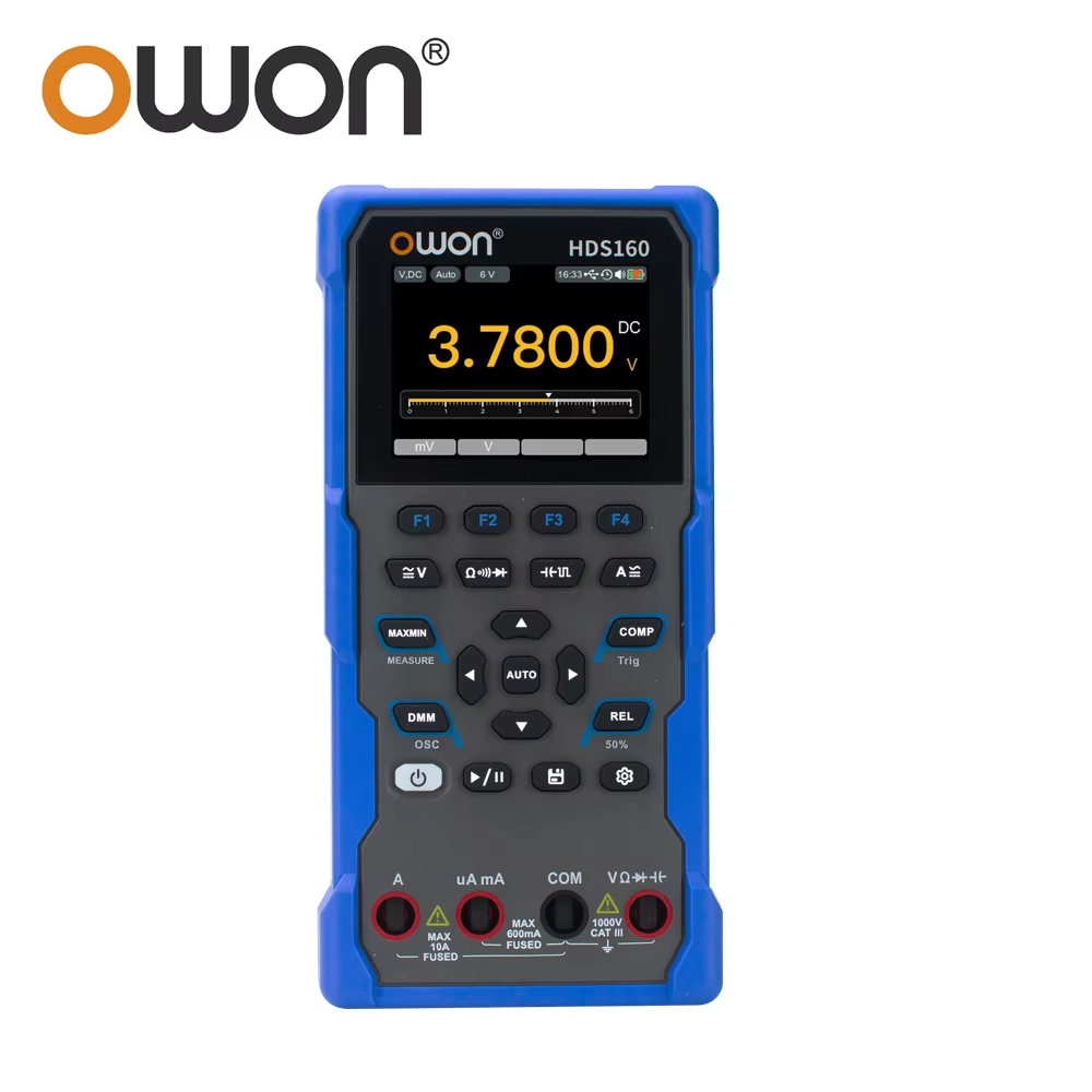 2in1 OWON HDS160 Oscilloscope Multimeter 60000 Counts True RMS