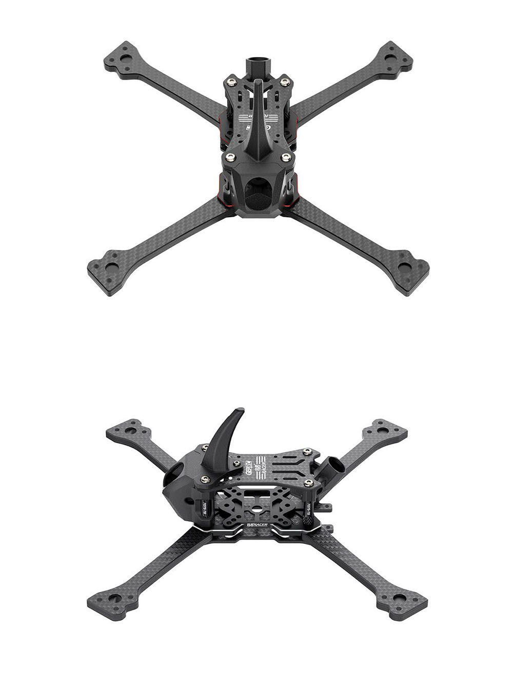 GEPRC RACER 208mm Wheelbase Carbon Fiber 5 Inch Frame Kit Support HDZero for RC Drone FPV Racing