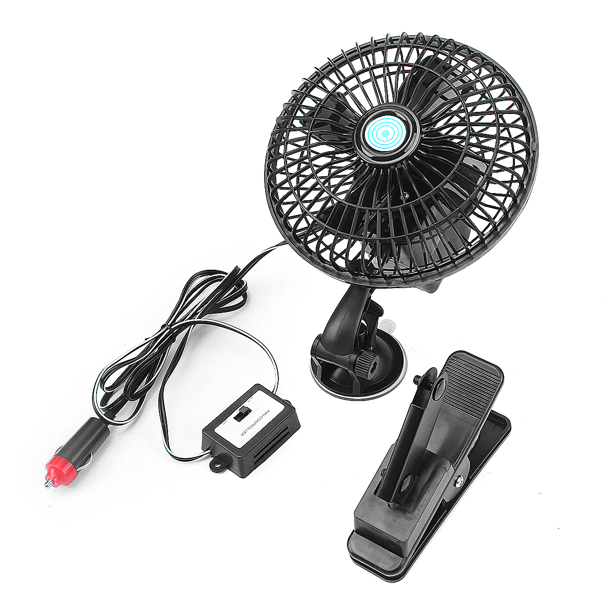 Ventilateur Oscillant De Voiture Incasa 12V – Compact, Idéal Pour Voyages, Camping Et Petits Espaces
