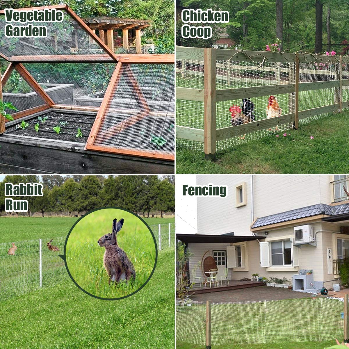 1/2" Mesh 36" x 50' Hardware Cloth 19 Gauge with Hot-Dipped Galvanized Material, For Garden Fence and Home Improvement Projects 1/2" Mesh 36" x 50' Hardware Cloth 19 Gauge with Hot-Dipped Galvanized Material, For Garden Fence and Home Improvement Projects