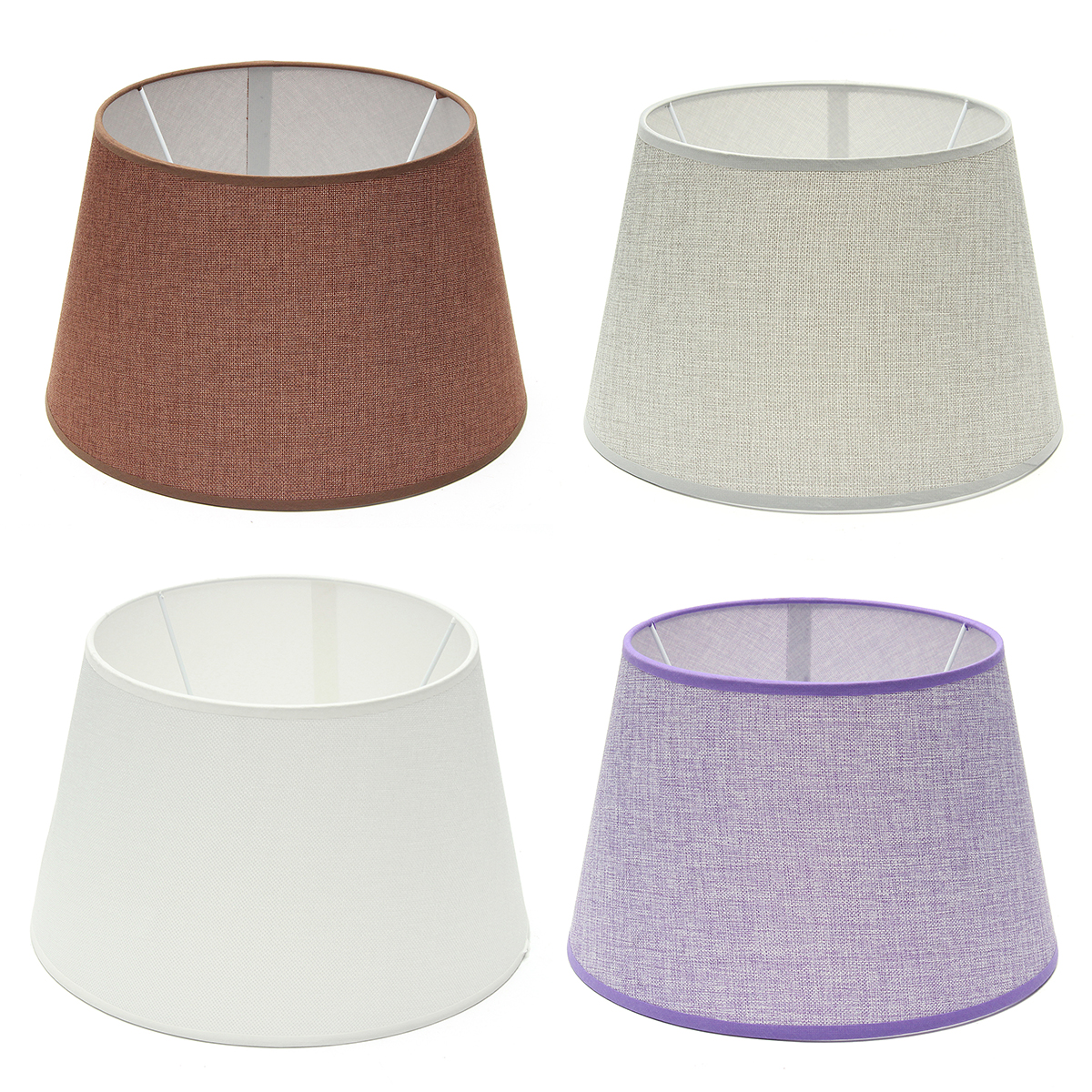 Abat-jour Conique 45 Cm Tissu Coton - Fait Main Pour Lampe De Table Ou Lampadaire