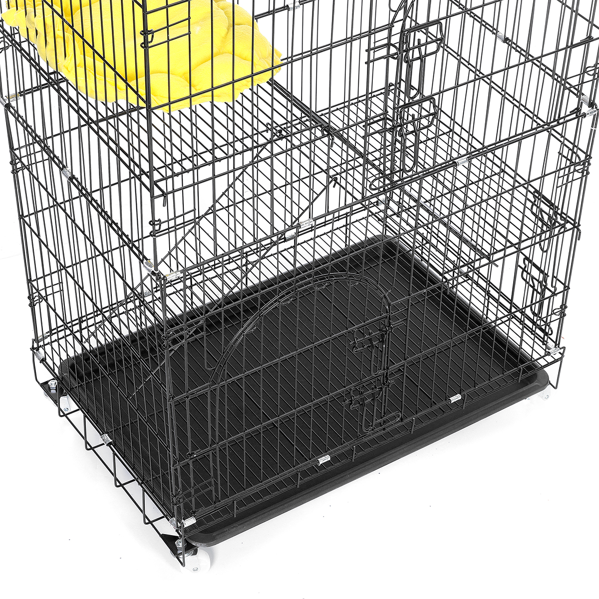 3-Tier Cat Cage, Cat Playpen Kennel Crate Chinchilla Rat Box Cage Enclosure with Ladders, Platforms Beds, Latches Tray Hammock 3-Tier Cat Cage, Cat Playpen Kennel Crate Chinchilla Rat Box Cage Enclosure with Ladders, Platforms Beds, Latches Tray Hammock