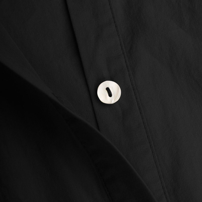 כפתור שמלה שחורה זנזאה