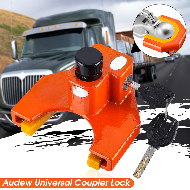 Audew Copper Cylinder Trailer Coupler Lock, Prevent Theft of Boats, ATVs, Snowmobiles, Trucks Audew Copper Cylinder Trailer Coupler Lock, Prevent Theft of Boats, ATVs, Snowmobiles, Trucks