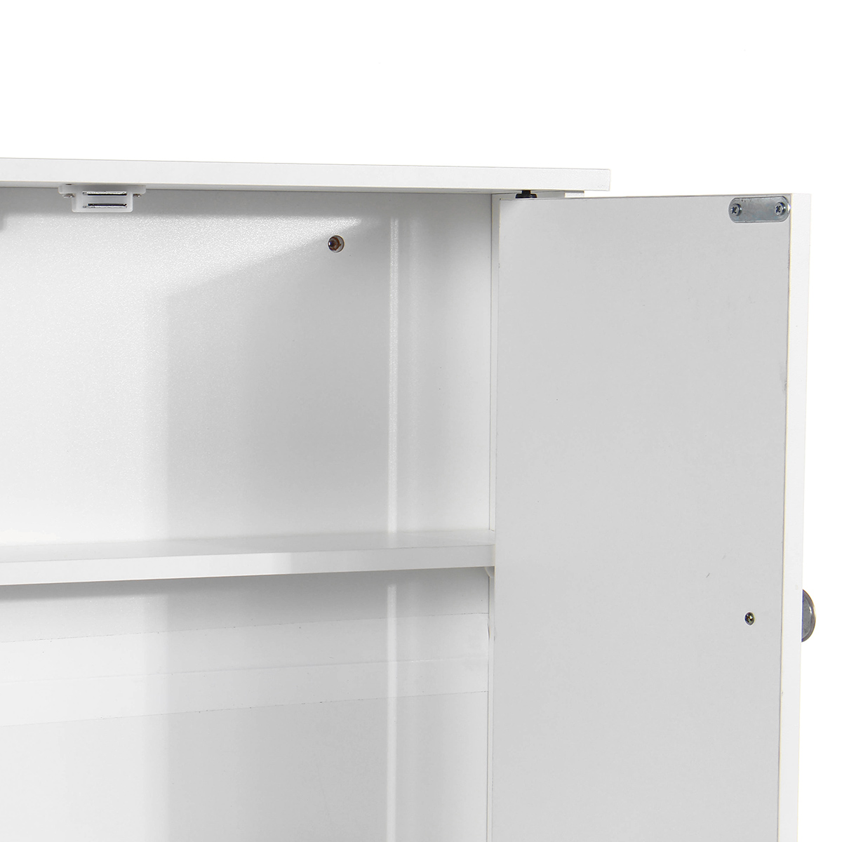 TEMPSA Armoire de Toilette Mural 2 Portes Fermeture avec Mirroir