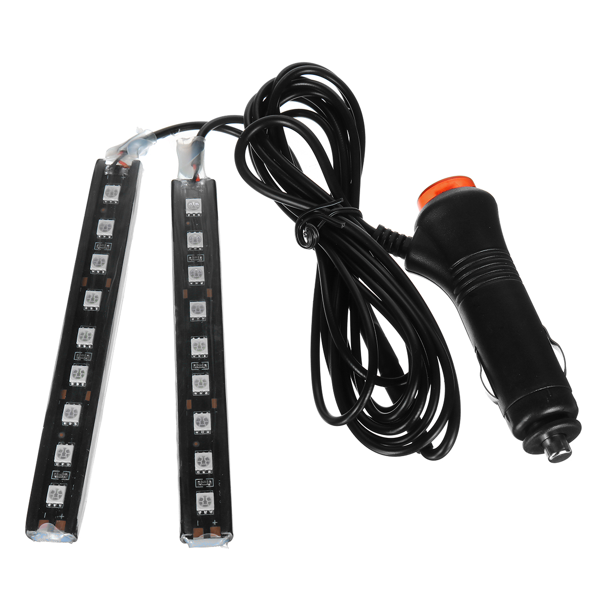AVANC Lampe Ambiance Voiture 9 LED Barre Lumière BLEU - Cdiscount Maison
