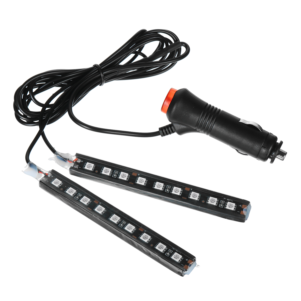 AVANC Lampe Ambiance Voiture 9 LED Barre Lumière BLEU - Cdiscount Maison