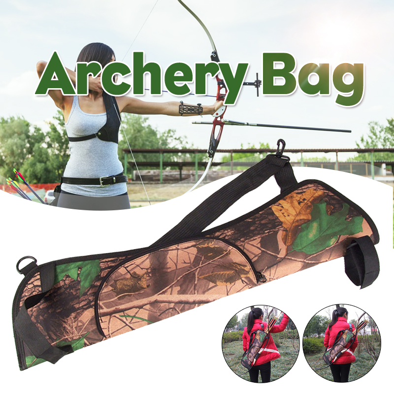 Carquois D'arc Alpine Archery SL2 5 Flèches, Gaucher, Camouflage Vert