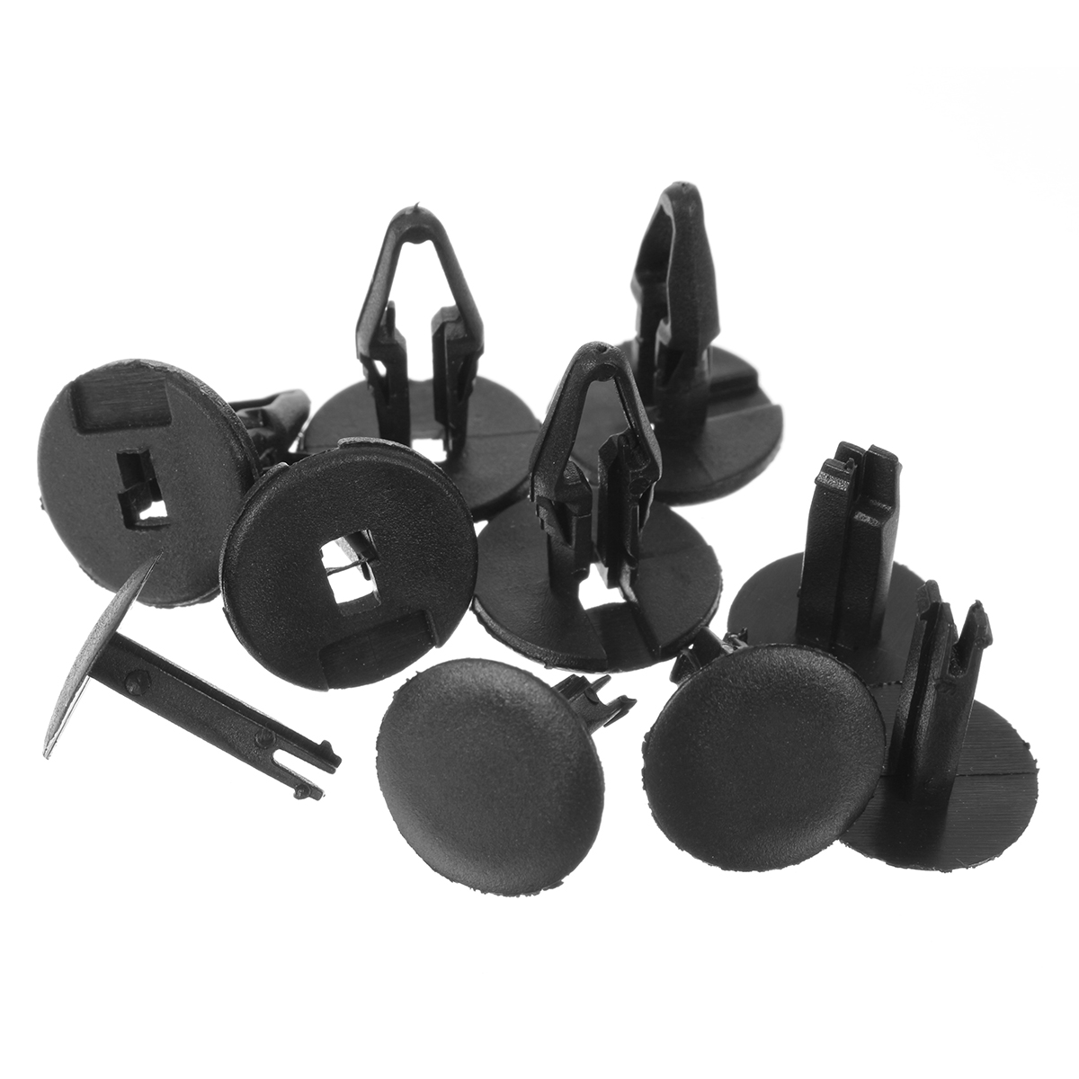 100x Universel Clips Agrafe Plastique Rivets Voiture Clips de Fixation