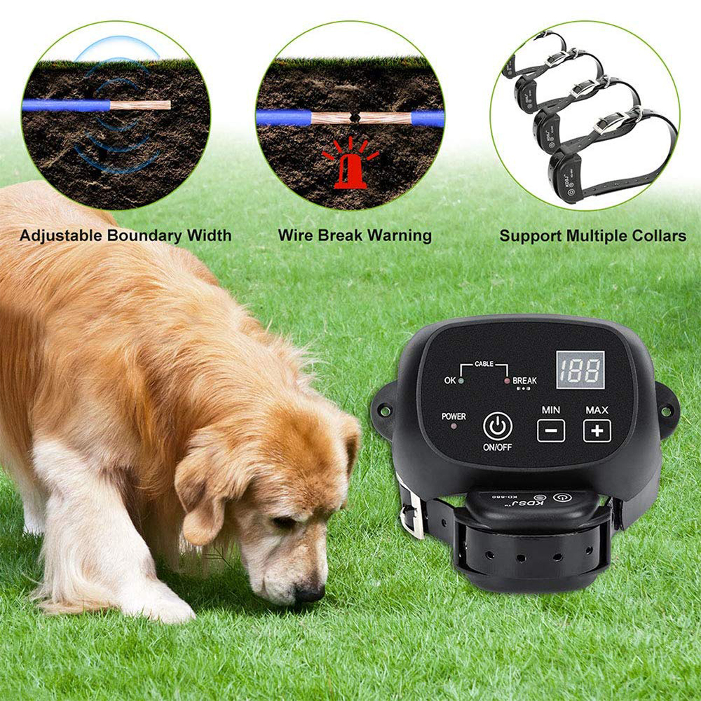 Kit Chien Collier Électrique Anti Fugue Choc Dressage Clôture Invisibe