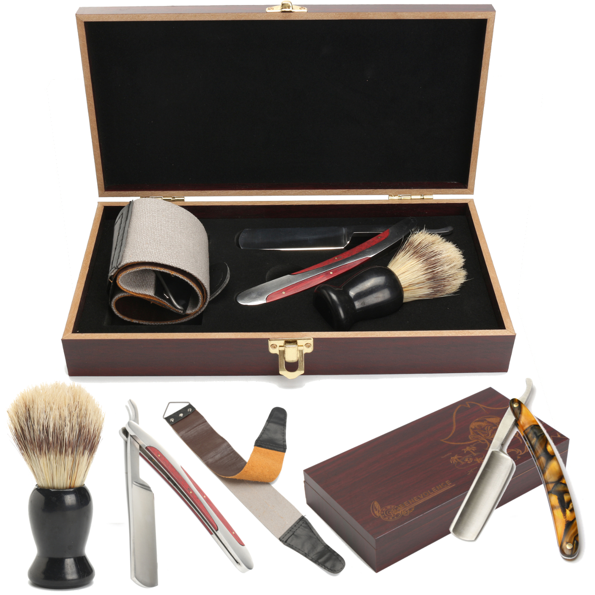 Kit De Coupe Chou Rasoir Pro Homme Barbier Traditionnel Cdiscount Au