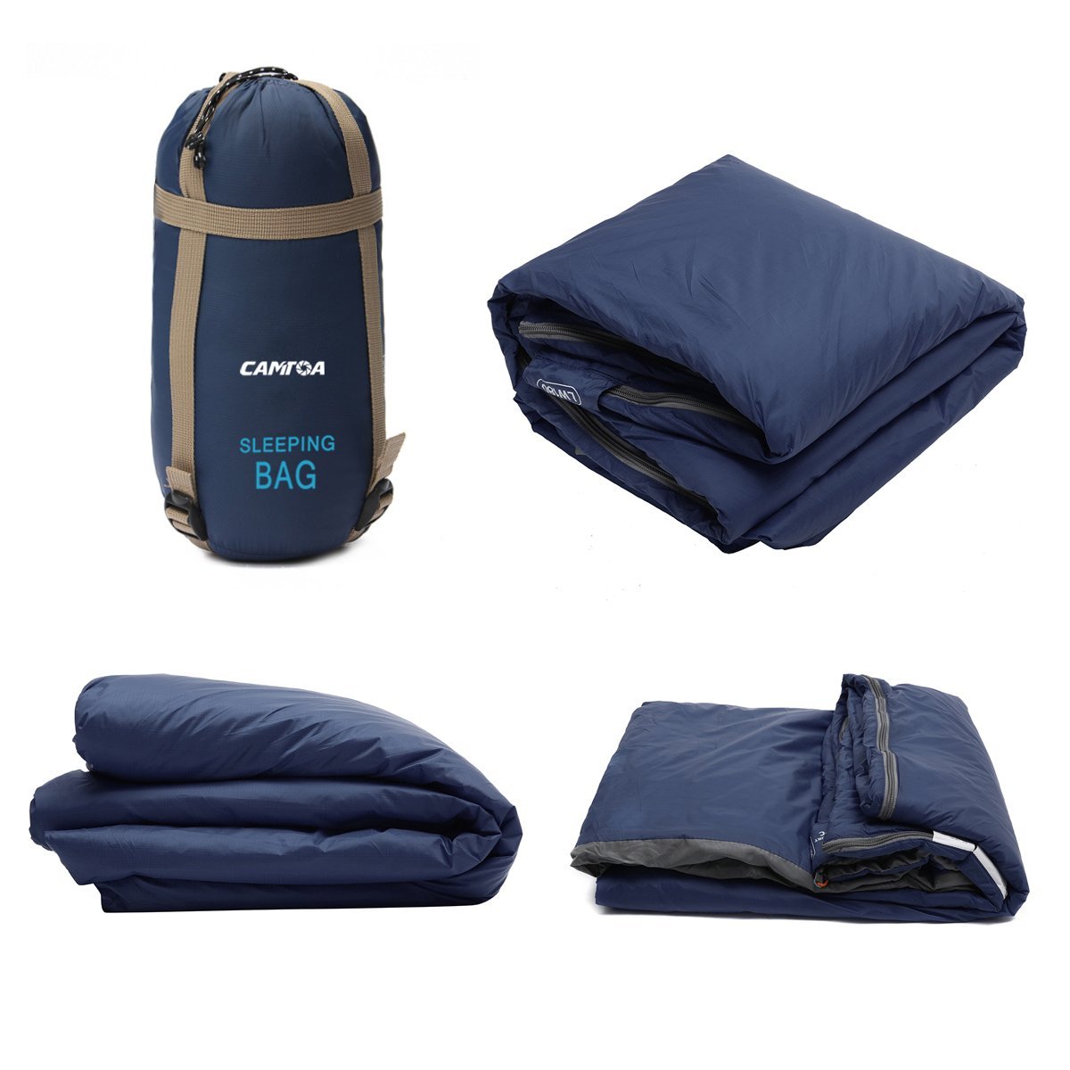 CAMTOA Sac de couchage Envelope en coton 1500x1800mm étanche super léger, Ultraéconomie de