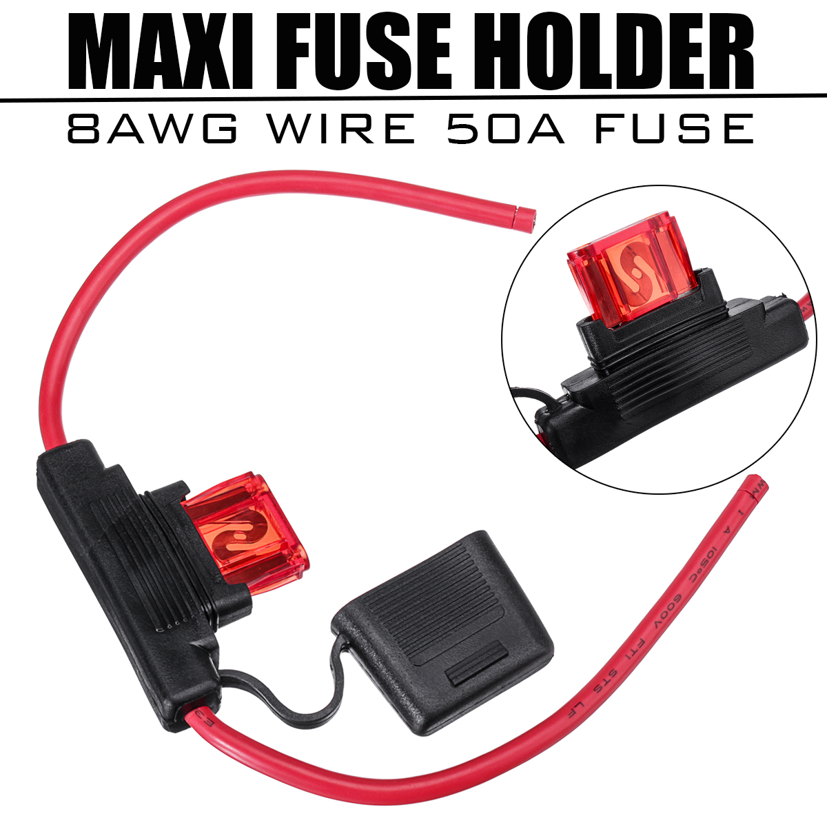 Lot De 2 Porte-fusibles En Ligne 12 V Standard Porte-fusible