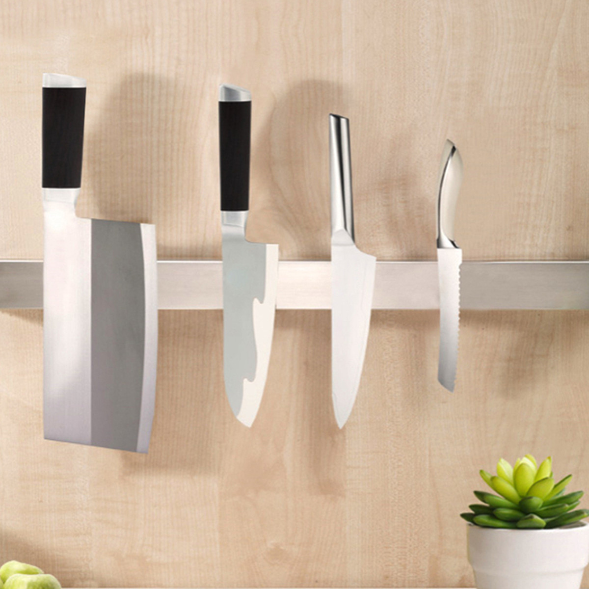 Bakaji Lot De 3 Barres Magnétiques Aimantées Murales Pour Outils De - Foto 3