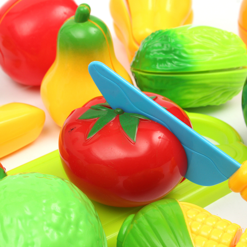 TEMPSA set 18Pcs dînette Légume fruit couper Enfants Jouet Cuisine