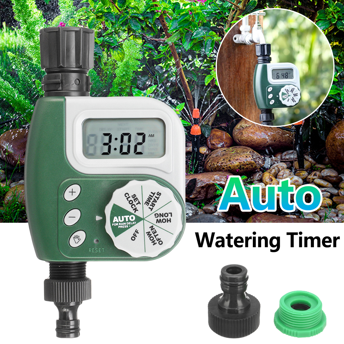 Minuterie D'Irrigation Programmable - Contrôleur D'Arrosage Automatique Pour Jardin - Alimentation Piles