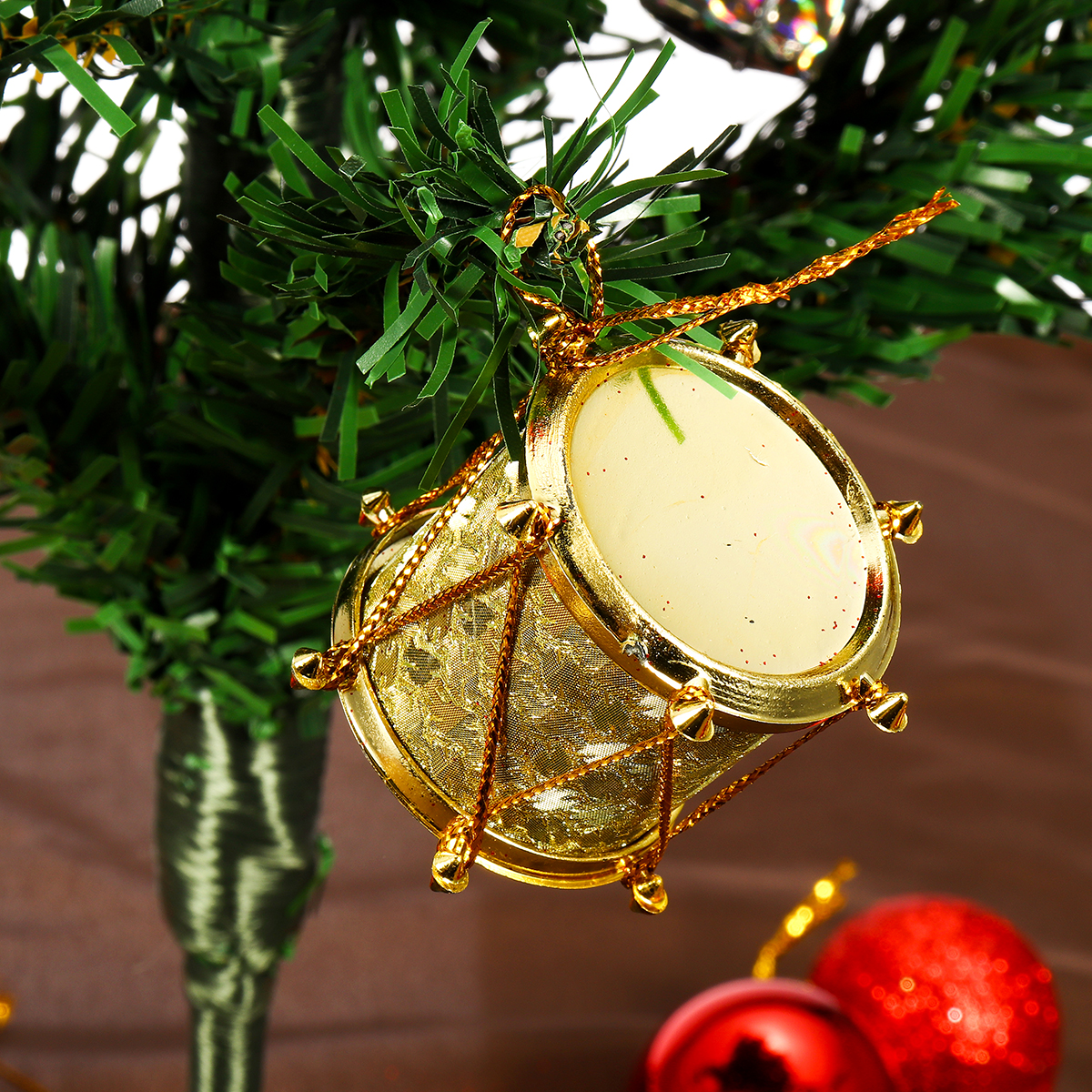 32en1 Boules Cloche Tambour Décor Sapin Noël Arbre Ornements Suspendues