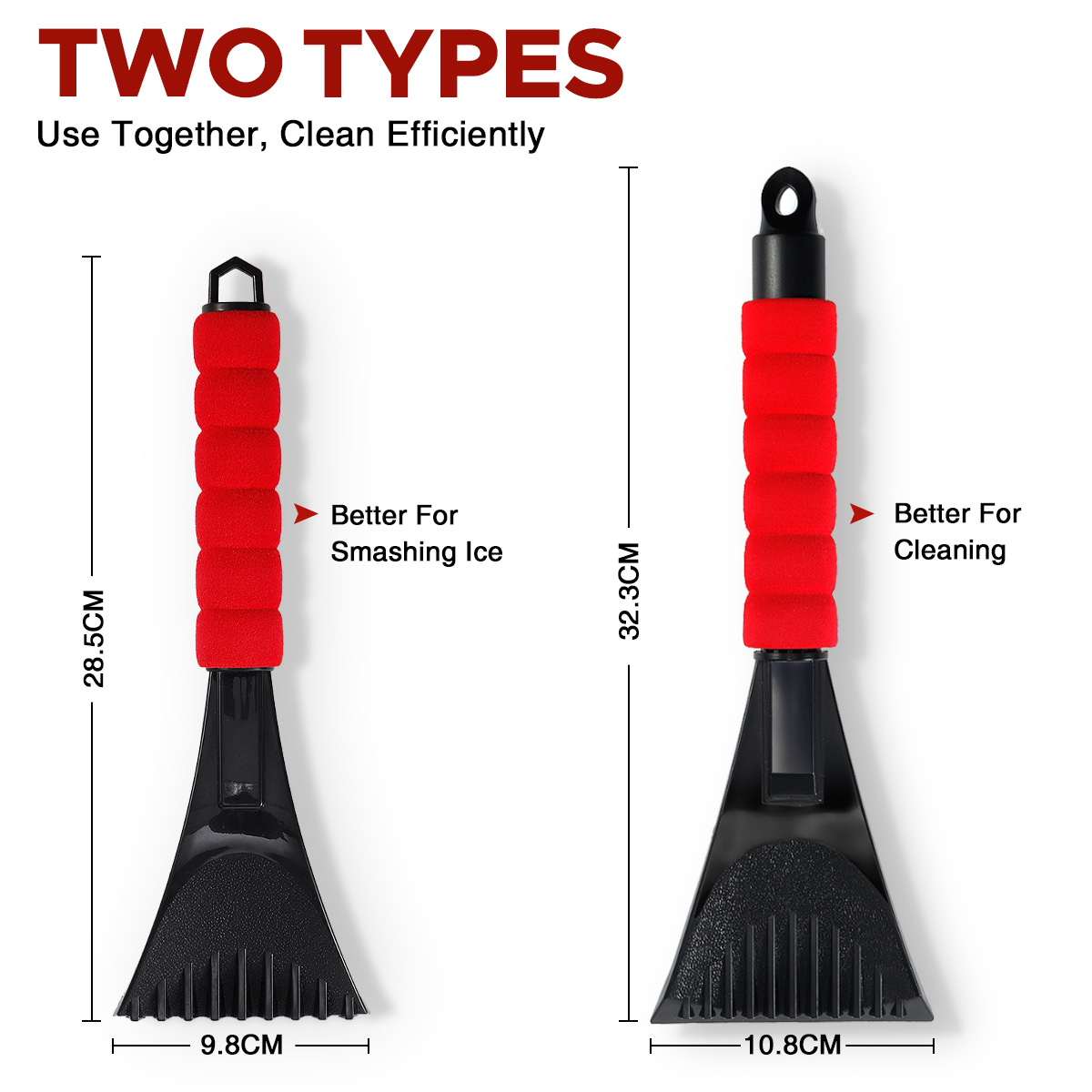 2 in 1 Car Snow Brush Shovel Snow Removal for Car Windshield and Window Coindivi Ice Scraper with Brush for Car 