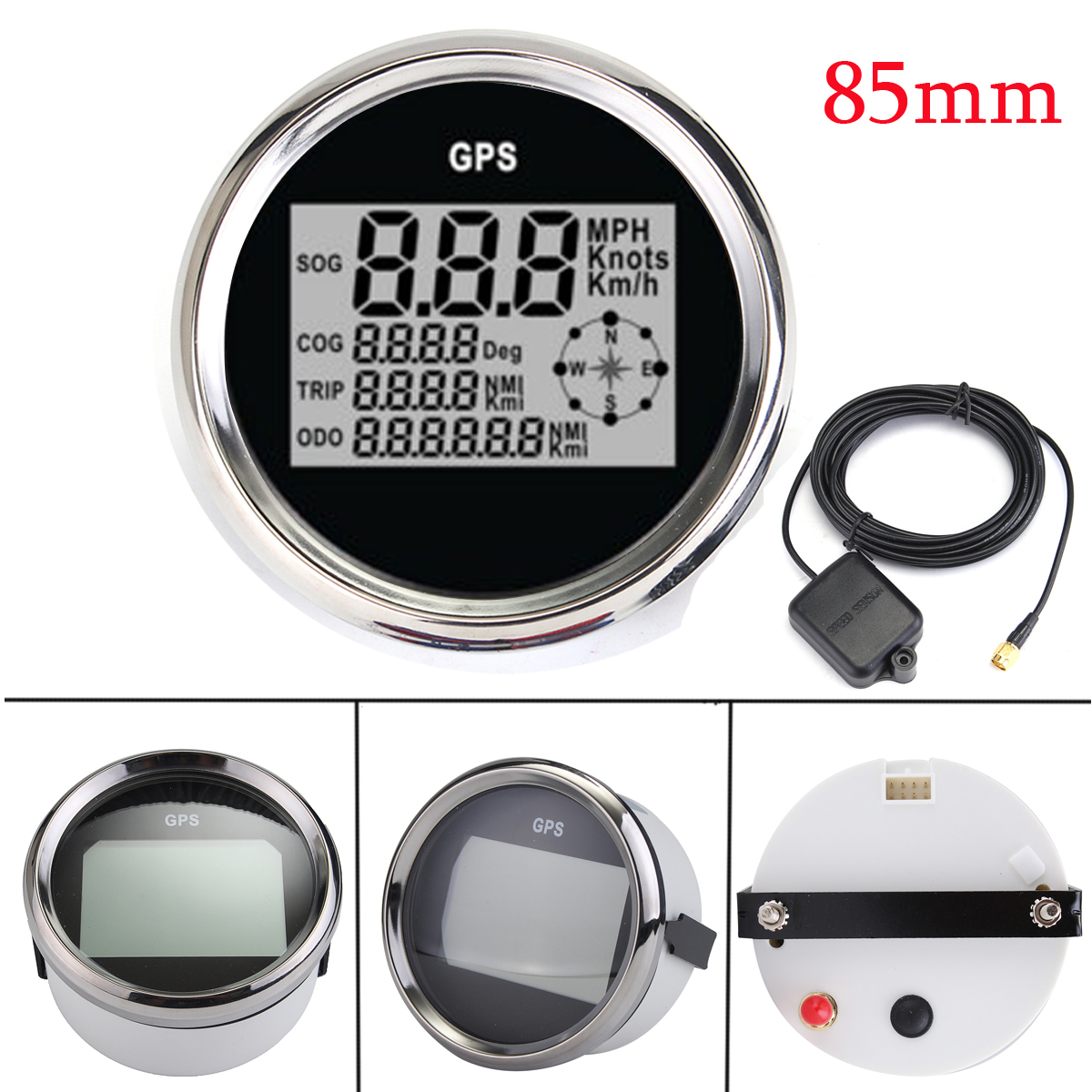 Convertisseur De Signal Mécanique à Câble Vers Digital NEÜFU 85mm GPS Numérique Compteur de Vitesse Tachymètre Électrique Pour