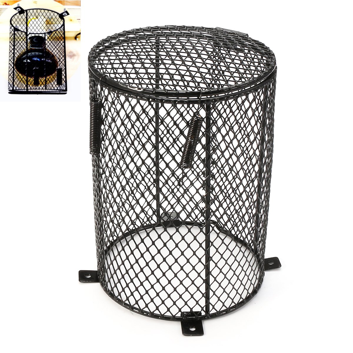 TEMPSA Ampoule Reptile Lampe Chauffante Cage Mesh Vivarium Protection