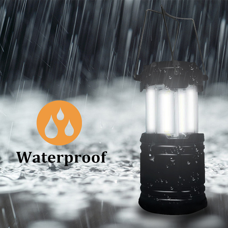 MalloMe Lanterne LED Camping Pliable - 146 Lumens, 360°, Autonomie 30h - Piles AA Non Incluses