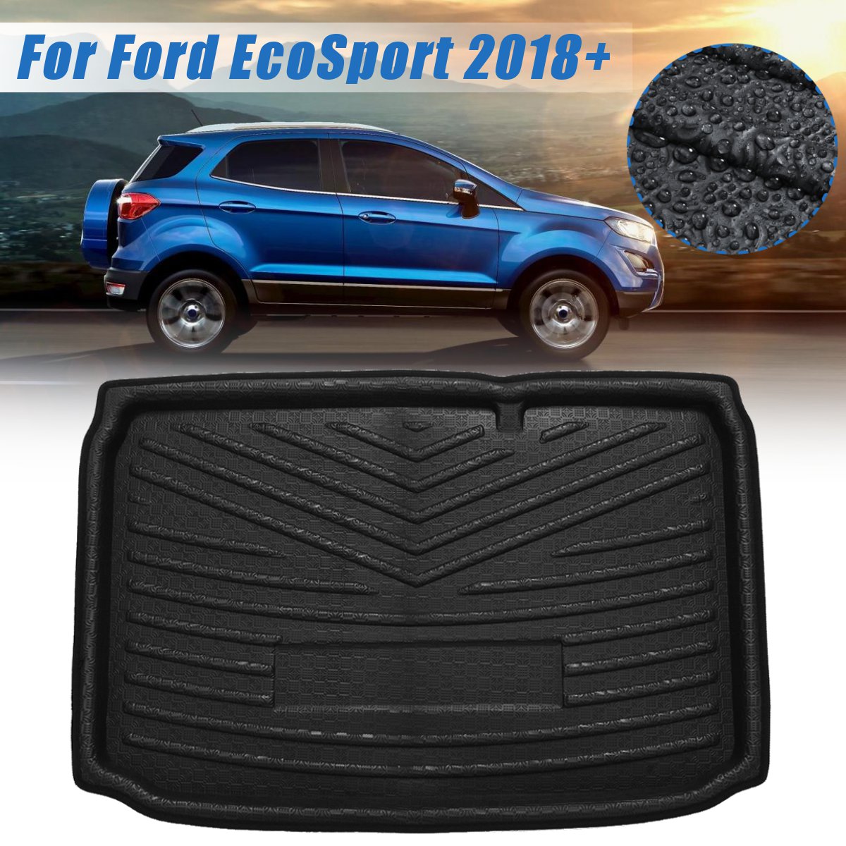 ATechnic Tapis de Coffre pour Ford EcoSport 2018maintenant
