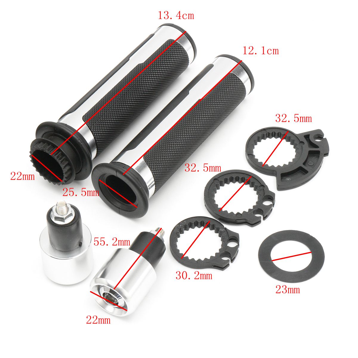 Poignée Caoutchouc Guidon Gauche Code Couleur R134 Pour Modèles NX650J