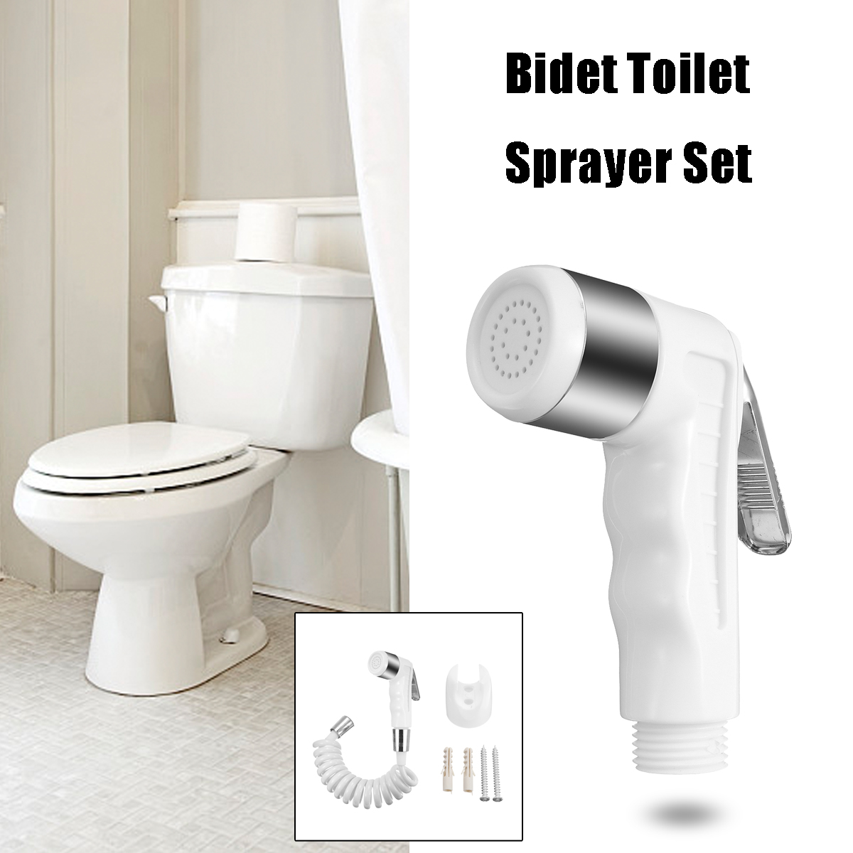 TOPTW Bidet Pulvérisation Pommeau de Douche Tuyau Nettoyage Pr TOPTW Bidet Pulvérisation Pommeau de Douche Tuyau Nettoyage Pr