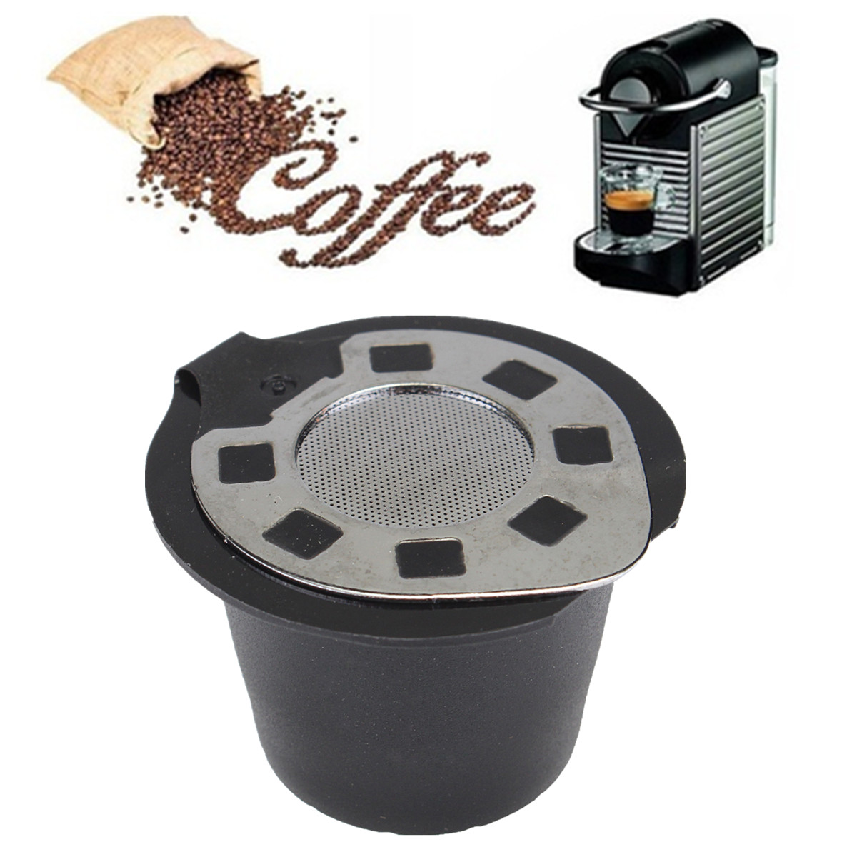 2x kaffeepad café permanent Filtre durée FILTRE LAVE recyclables 