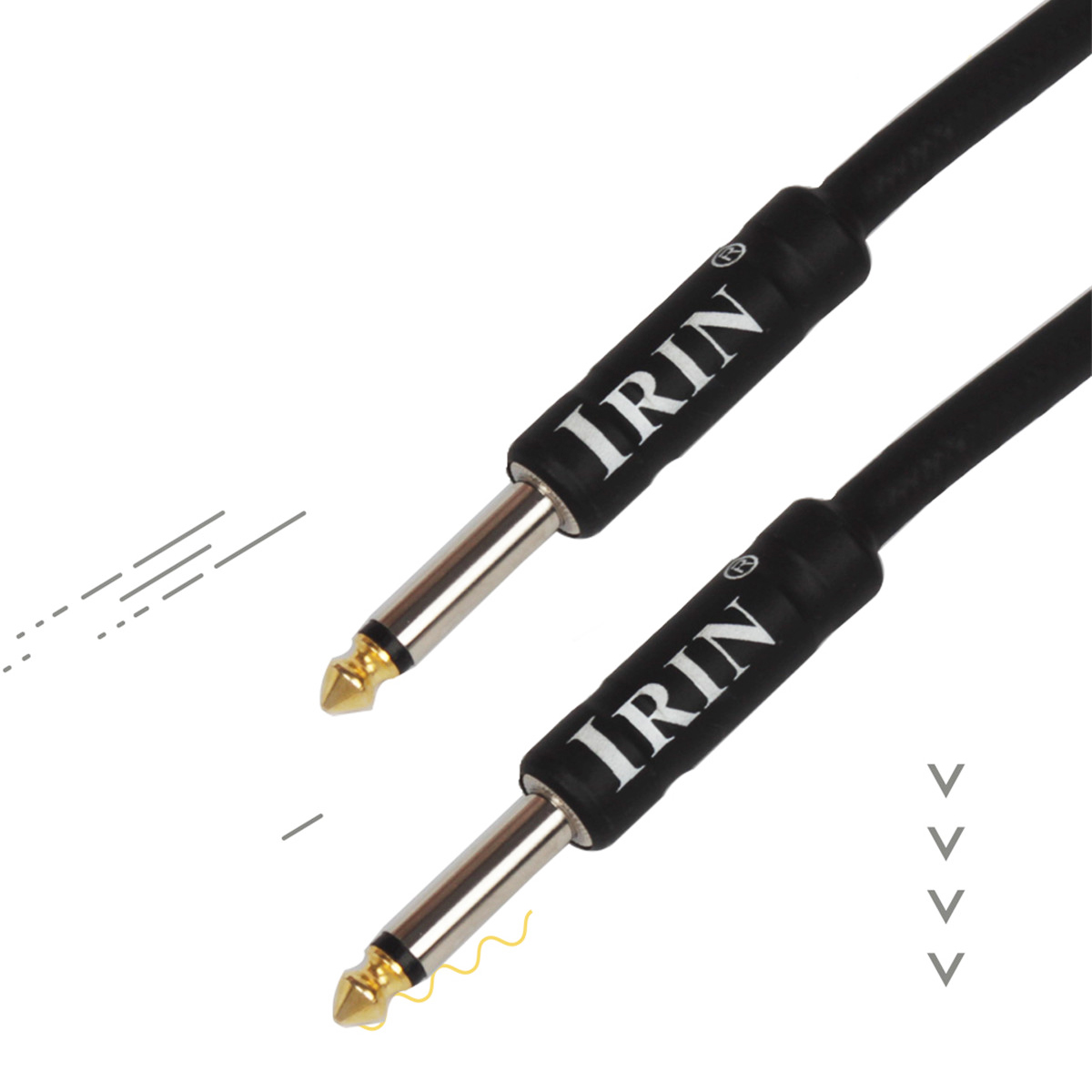 AVANC 3M Câble 6.35mm Jack Prise Pr Instrument Musique Guitare Basse