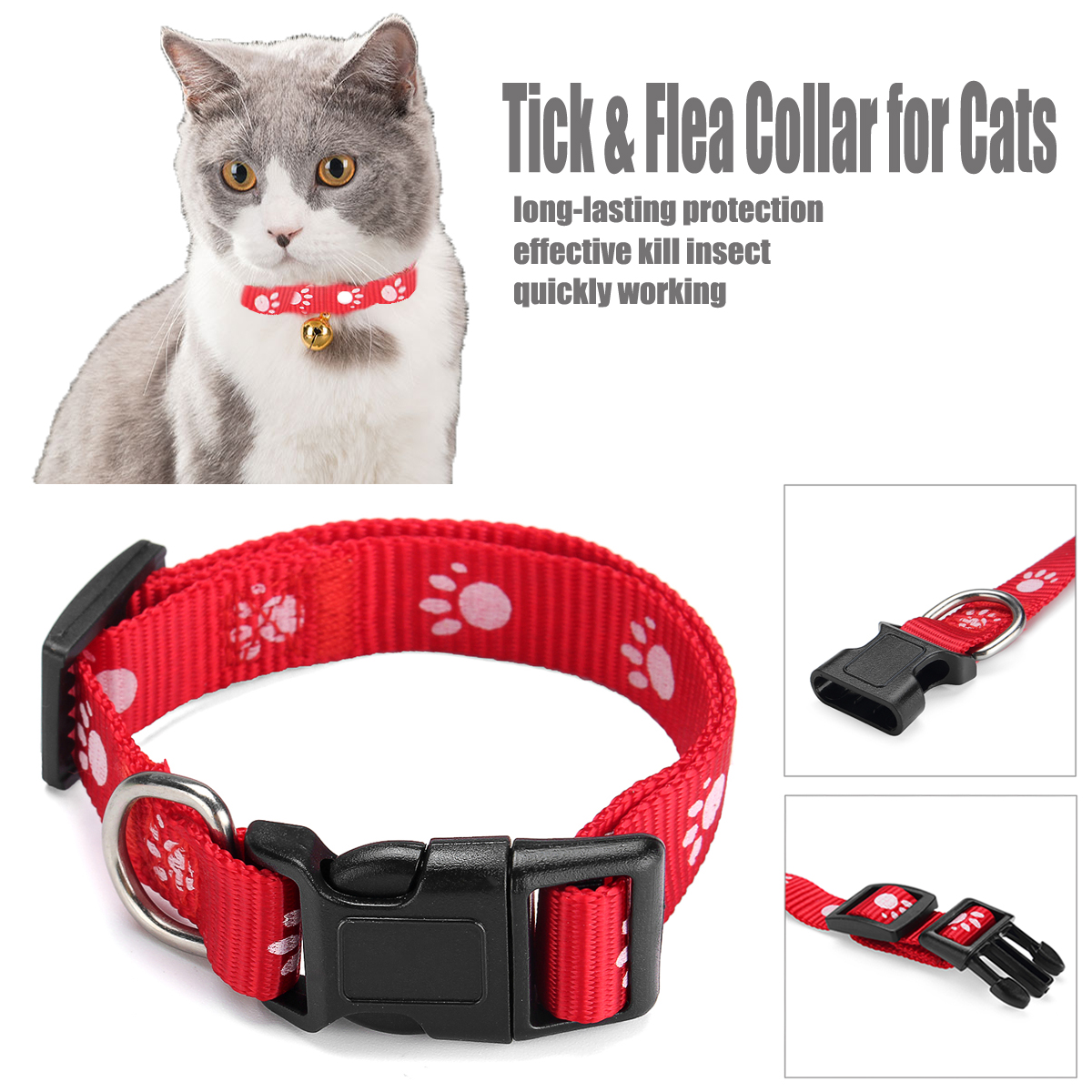 TEMPSA Collier De Chat AntiPuces AntiTiques Anti