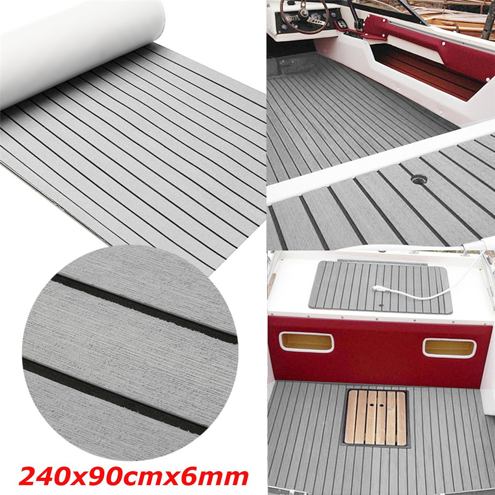 TEMPSA 240x45 cm Revêtement Antidérapant Tapis Sol EVA pour Bateau
