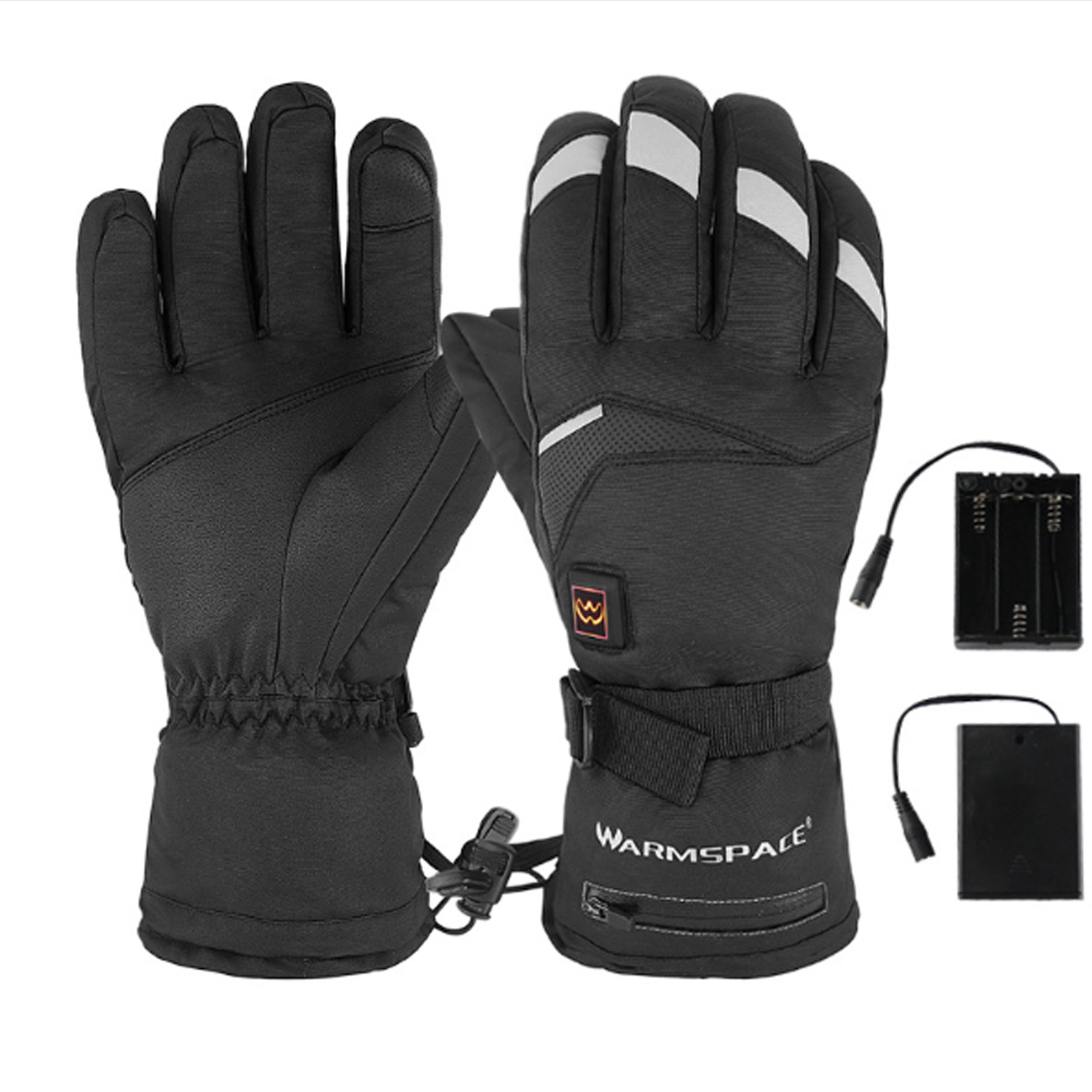Gant /électrique Chauffant avec Batterie Rechargeable /à /écran Tactile /étanche /à leau Chaude Gants de contr/ôle de la temp/érature Thermique pour Hommes Femmes Moto en Plein air Ski dhiver