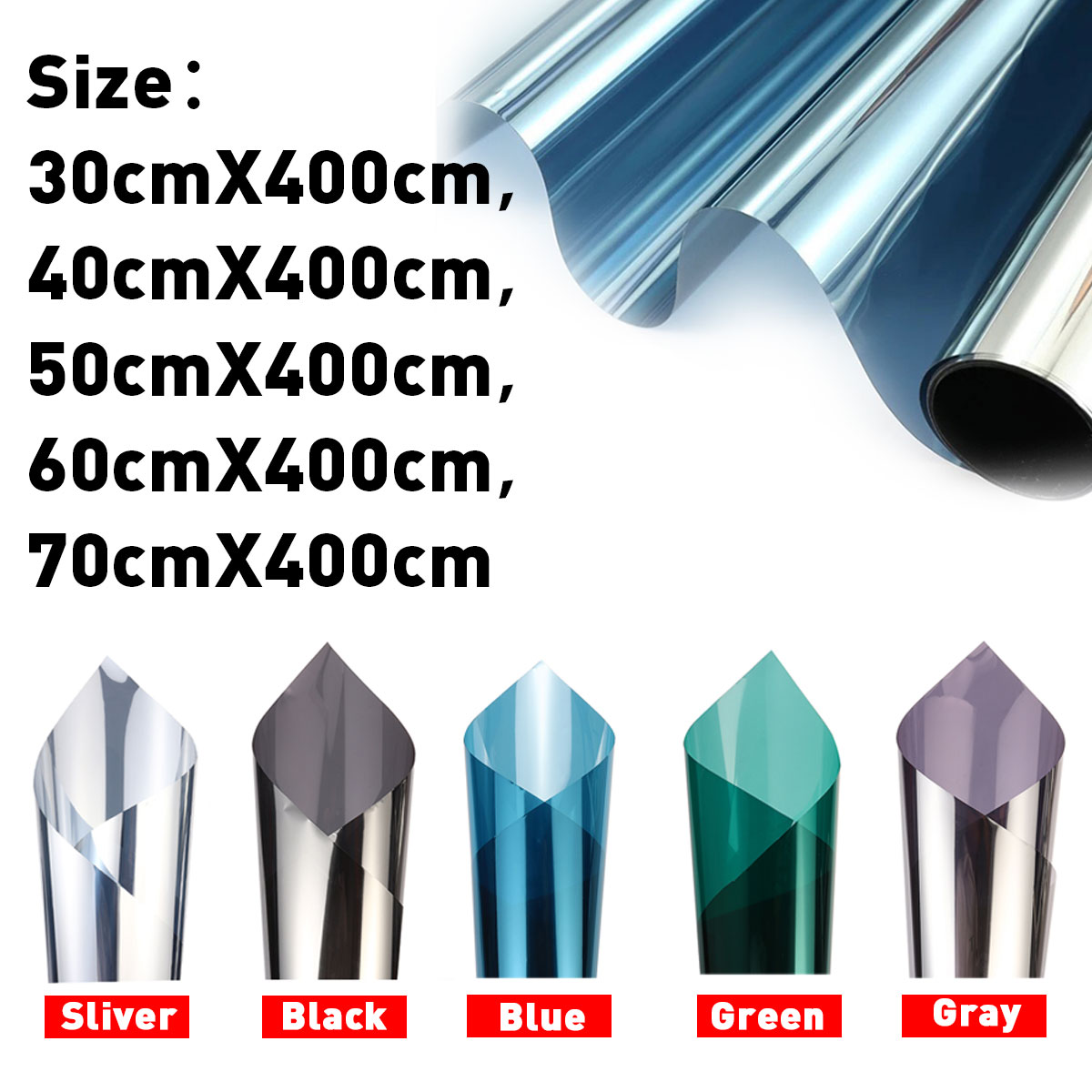 NEUFU Film pour Vitrage Effet miroir Autoadhésif PET Protection de Solaire Anti UV Vert NEUFU Film pour Vitrage Effet miroir Autoadhésif PET Protection de Solaire Anti UV Vert
