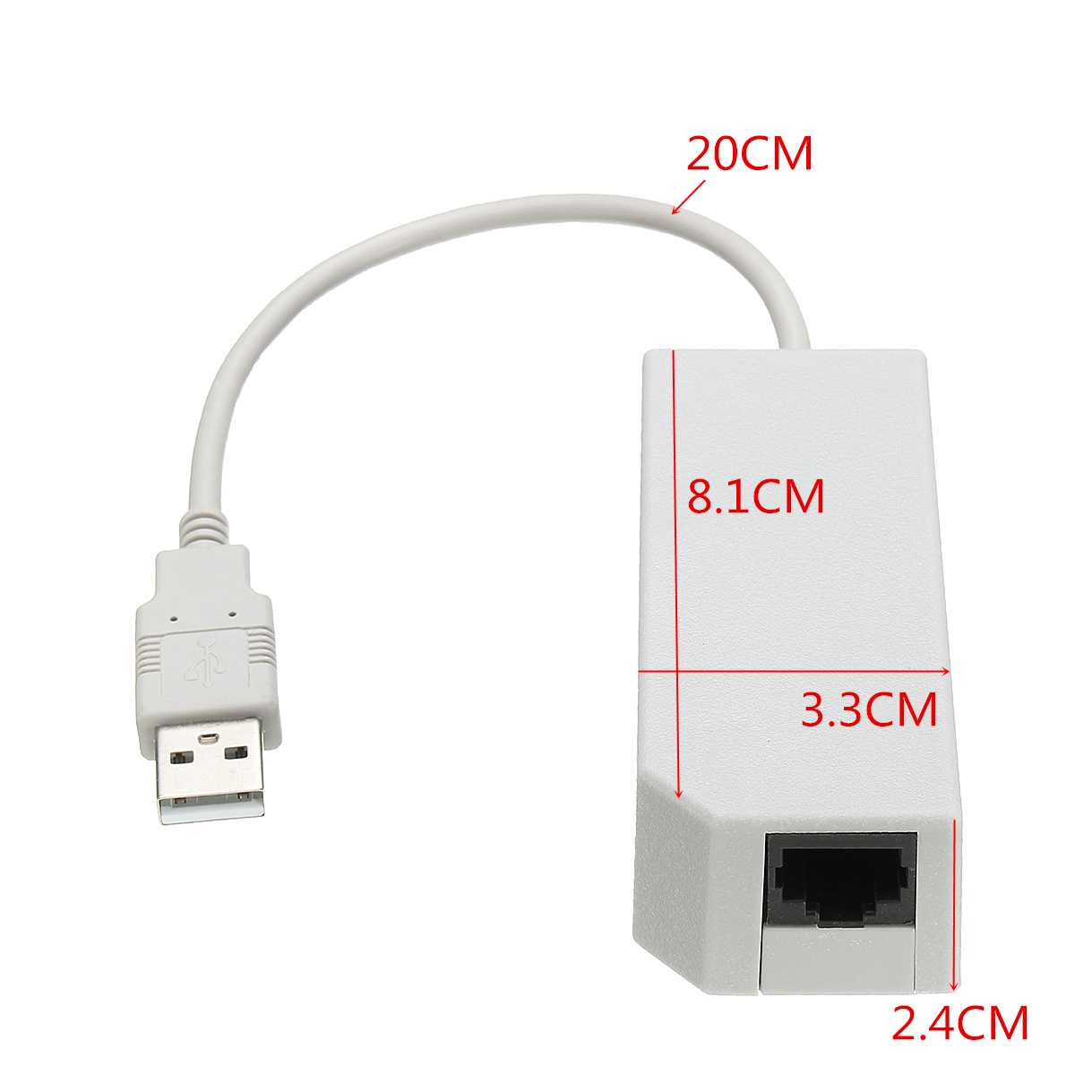 TEMPSA USB LAN Adaptateur Pour Nintendo SWITCH/Wii