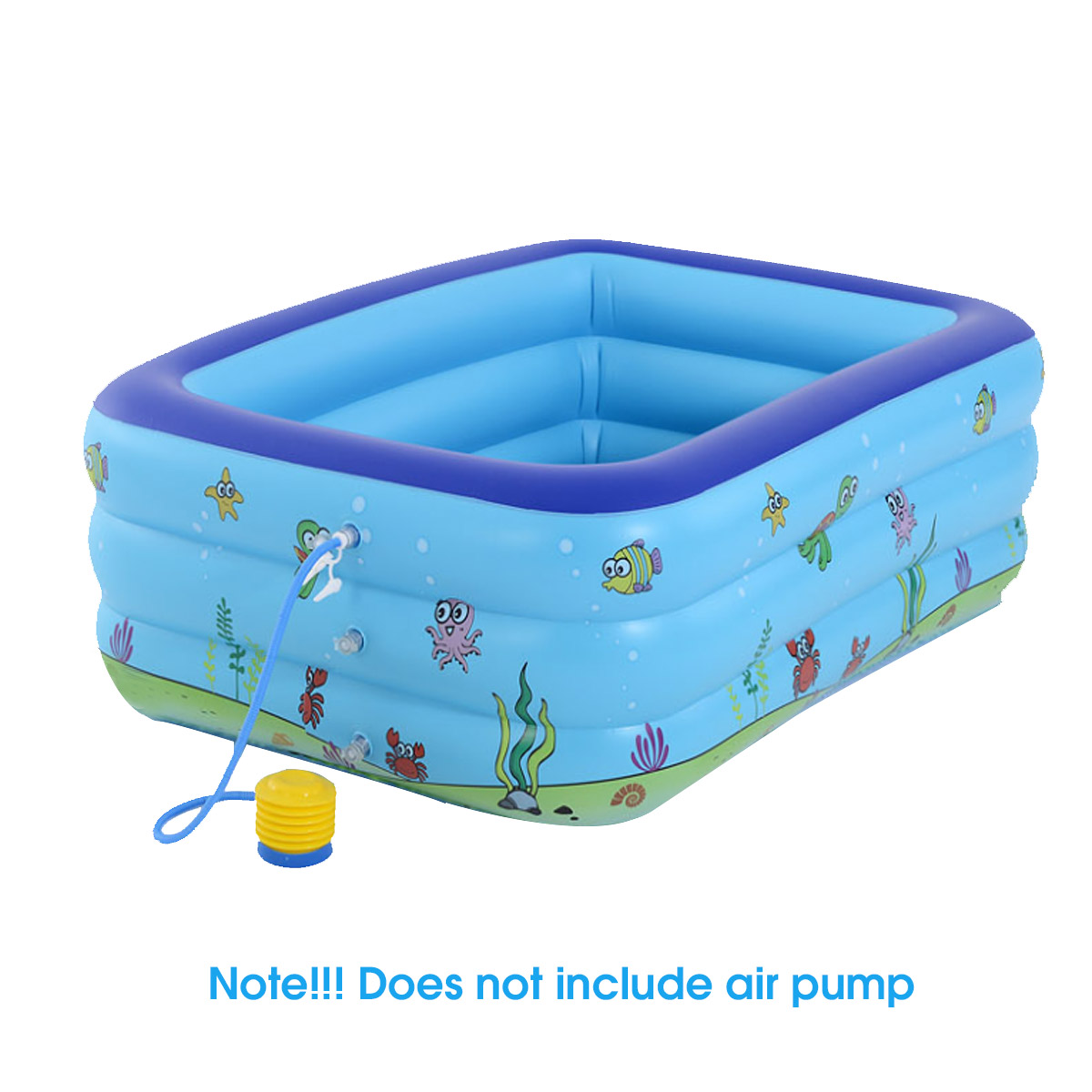 NEUFU Piscine Gonflable Enfant Pataugeoire Bleue/ Piscine de Ocean Ball 130*90*48CM Cdiscount